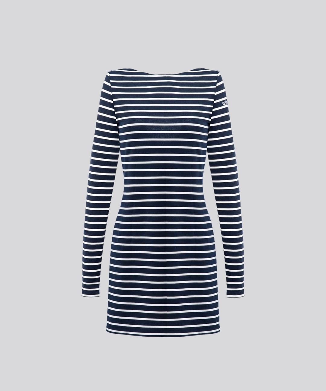 Navy Blue Striped Dress