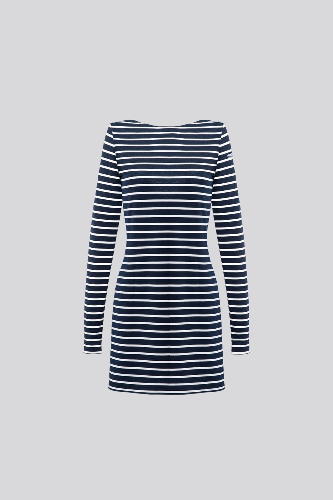 Navy Blue Striped Dress