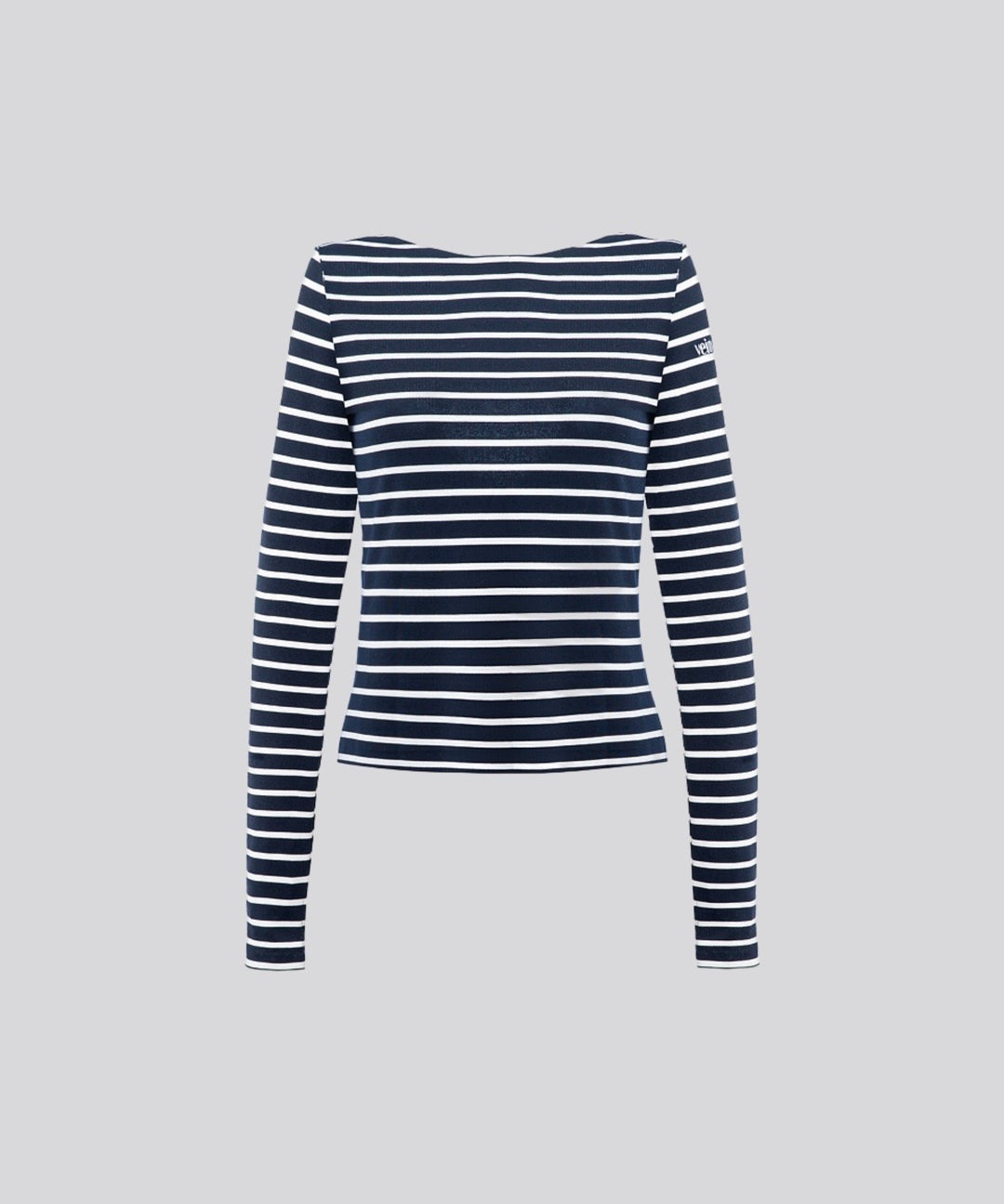 Navy Blue Striped Top