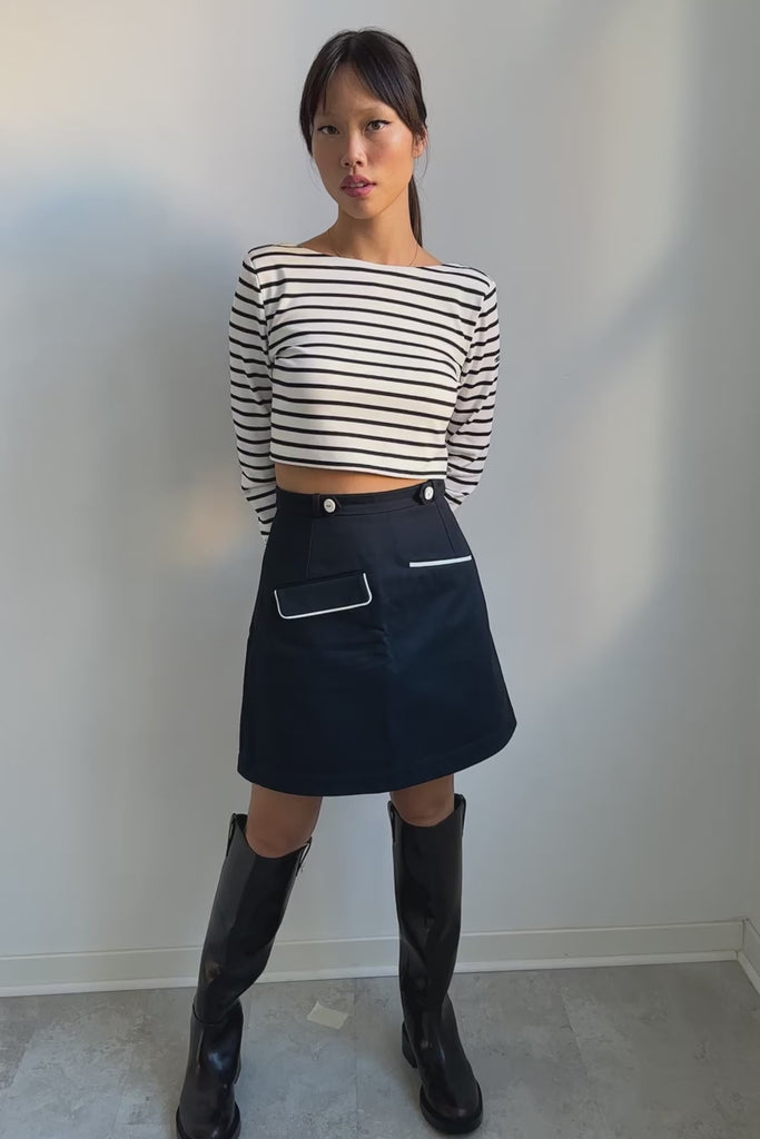 Navy Blue Skirt 